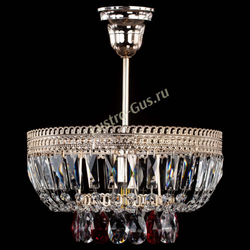 Люстра Астра Флоренция №1 мини красная в Пензе Гусь Хрустальный