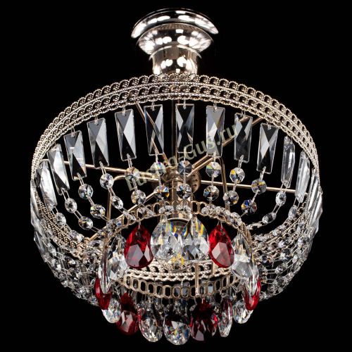 Люстра Астра Флоренция №1 мини красная в Пензе Гусь Хрустальный