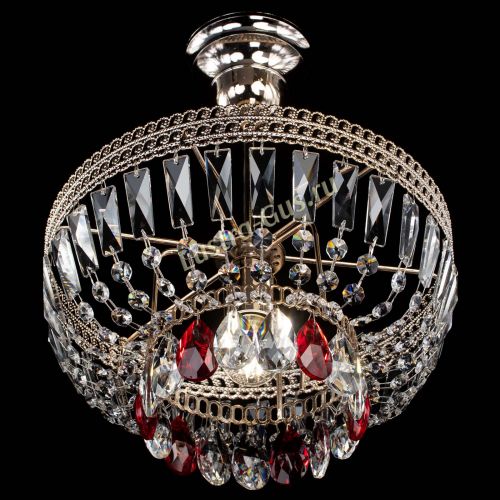 Люстра Астра Флоренция №1 мини красная в Пензе Гусь Хрустальный