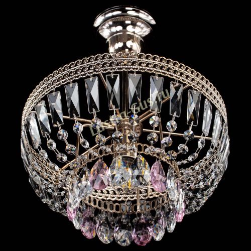 Люстра Астра Флоренция №1 мини розовая в Пензе Гусь Хрустальный