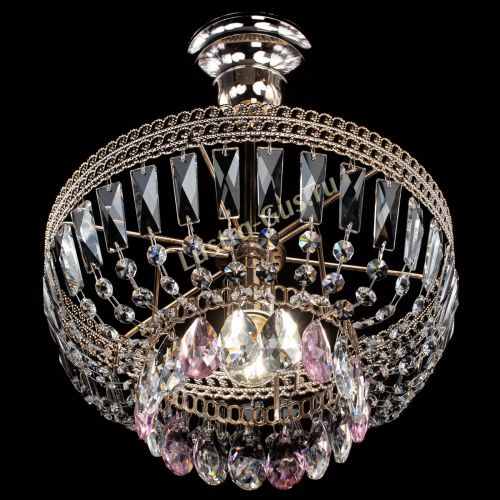 Люстра Астра Флоренция №1 мини розовая в Пензе Гусь Хрустальный