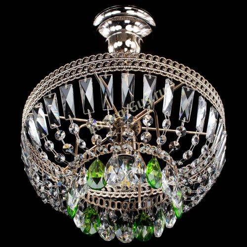 Люстра Астра Флоренция №1 мини зеленая в Пензе Гусь Хрустальный