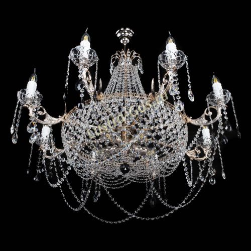 Люстра Елизавета №13 черная в Пензе Гусь Хрустальный