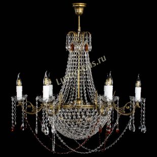 Люстра хрустальная Елизавета малая №9 под бронзу Чайная