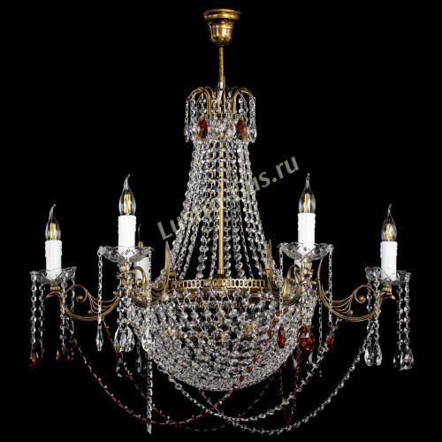 Люстра Елизавета малая №9 под бронзу Чайная в Пензе Гусь Хрустальный