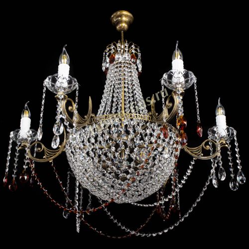 Люстра Елизавета малая №9 под бронзу Чайная в Пензе Гусь Хрустальный