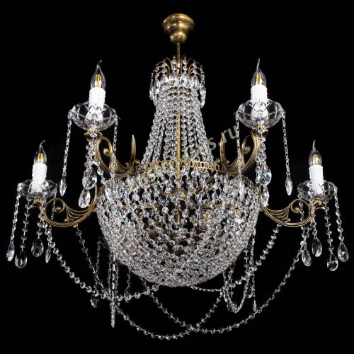 Люстра Елизавета малая №9 под бронзу в Пензе Гусь Хрустальный