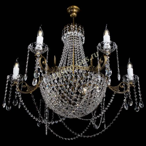 Люстра Елизавета малая №9 под бронзу в Пензе Гусь Хрустальный