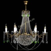 Люстра Елизавета малая №9 под бронзу Зеленая