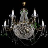 Люстра Елизавета малая №9 под бронзу Зеленая в Пензе