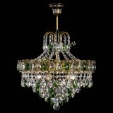 Люстра Грация №5 с подвесом под бронзу Зеленая в Пензе