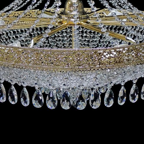 Люстра Италия Конус Журавлик с подвесом в Пензе Гусь Хрустальный