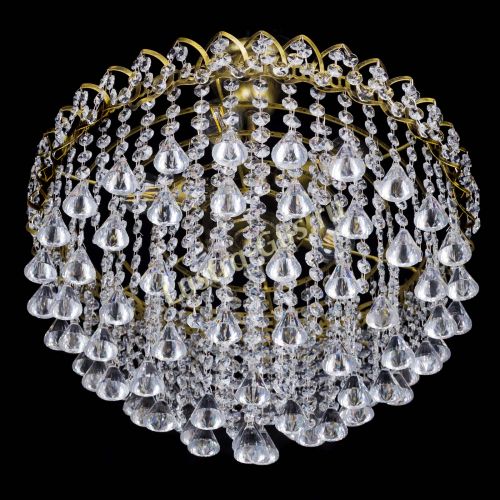 Люстра Капель Пирамида 30 с подвесом под бронзу в Пензе Гусь Хрустальный