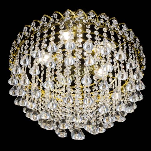 Люстра Капель Пирамида 30 с подвесом под бронзу в Пензе Гусь Хрустальный