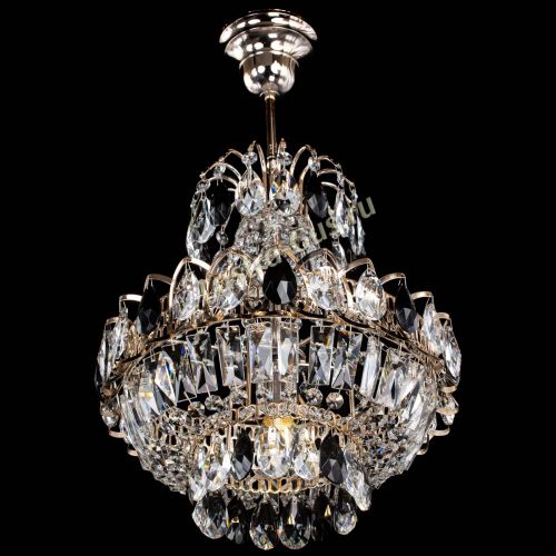 Люстра Ника 1 лампа черная в Пензе Гусь Хрустальный