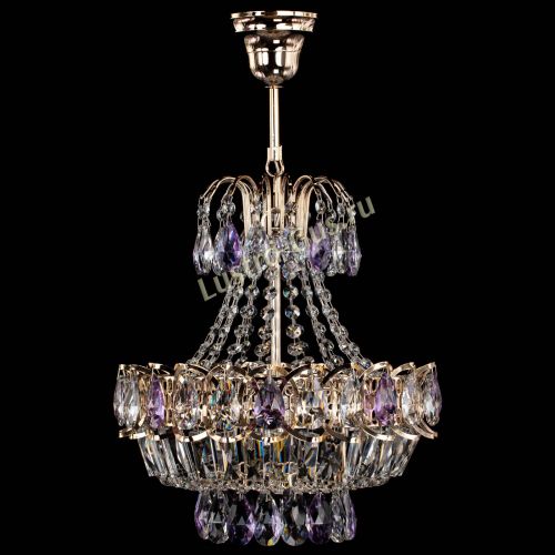 Люстра Ника 1 лампа фиолетовая в Пензе Гусь Хрустальный