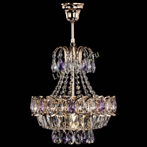 Люстра Ника 1 лампа фиолетовая в Пензе Гусь Хрустальный