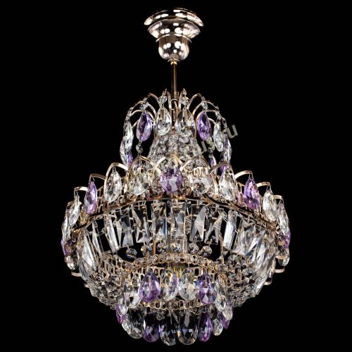 Люстра Ника 1 лампа фиолетовая в Пензе Гусь Хрустальный