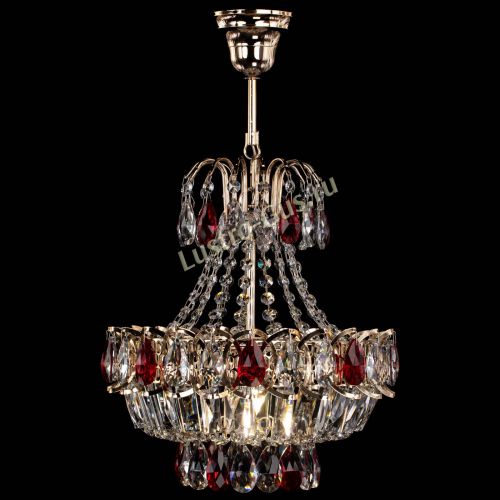 Люстра Ника 1 лампа красная в Пензе Гусь Хрустальный