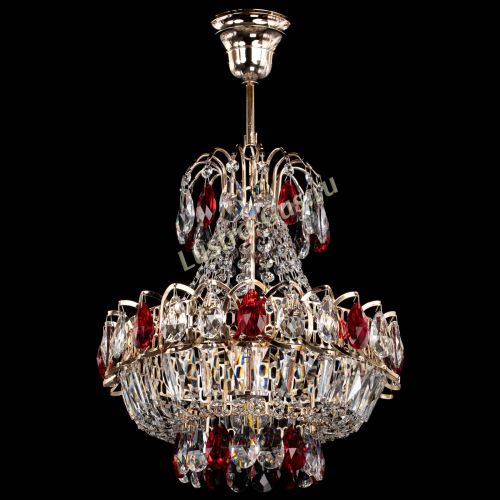 Люстра Ника 1 лампа красная в Пензе Гусь Хрустальный