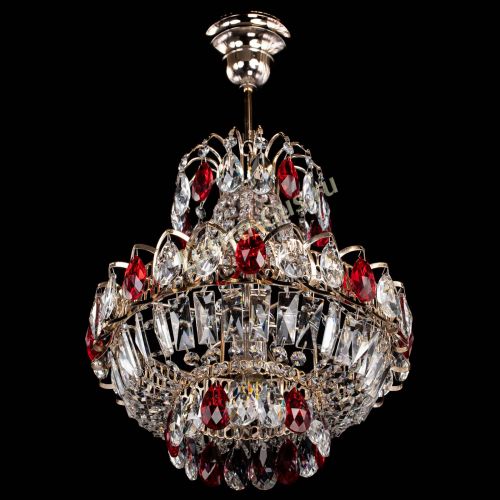 Люстра Ника 1 лампа красная в Пензе Гусь Хрустальный