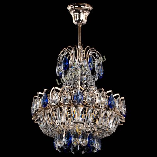 Люстра Ника 1 лампа синяя в Пензе Гусь Хрустальный