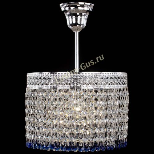 Люстра Венеция Капель №1 с подвесом Синяя в Пензе Гусь Хрустальный