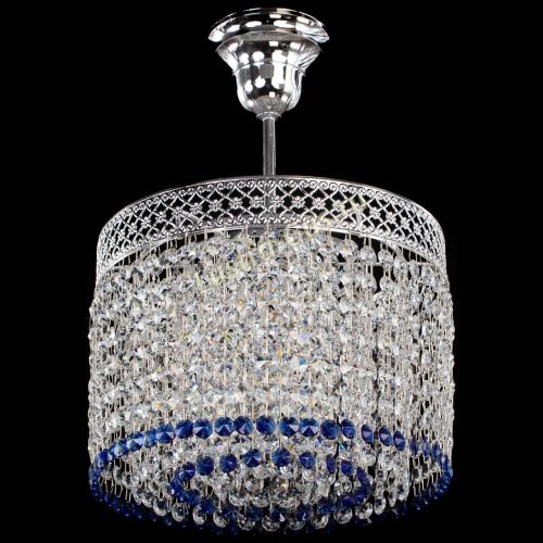 Люстра Венеция Капель №1 с подвесом Синяя в Пензе Гусь Хрустальный