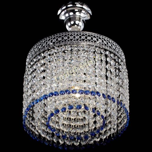 Люстра Венеция Капель №1 с подвесом Синяя в Пензе Гусь Хрустальный