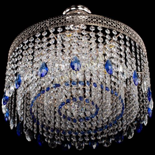 Люстра Венеция Капель журавлик синяя в Пензе Гусь Хрустальный