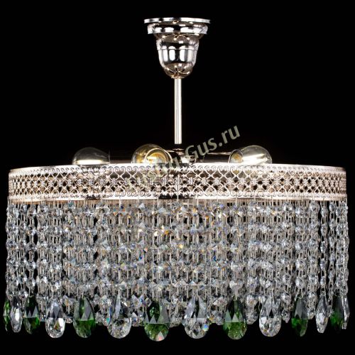 Люстра Венеция Капель журавлик зеленая в Пензе Гусь Хрустальный