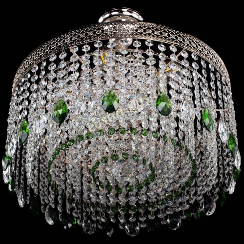 Люстра Венеция Капель журавлик зеленая в Пензе Гусь Хрустальный