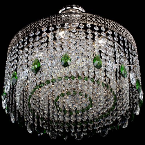 Люстра Венеция Капель журавлик зеленая в Пензе Гусь Хрустальный