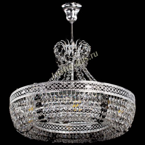 Люстра Венеция Кольцо с подвесом Черная в Пензе Гусь Хрустальный