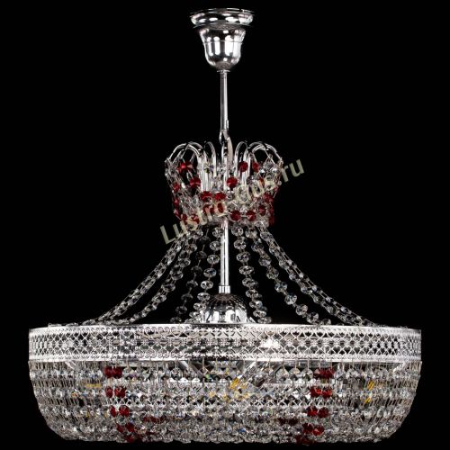 Люстра Венеция Кольцо с подвесом Красная в Пензе Гусь Хрустальный