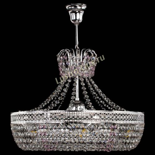 Люстра Венеция Кольцо с подвесом Розовая в Пензе Гусь Хрустальный