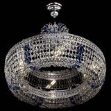 Люстра Венеция Кольцо с подвесом Синяя в Пензе