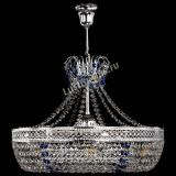 Люстра Венеция Кольцо с подвесом Синяя в Пензе