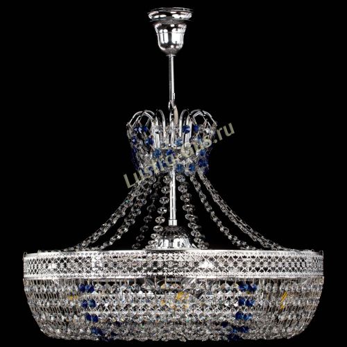 Люстра Венеция Кольцо с подвесом Синяя в Пензе Гусь Хрустальный