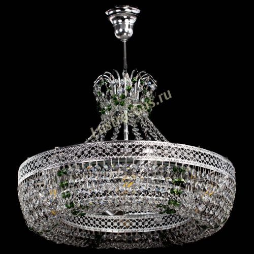 Люстра Венеция Кольцо с подвесом Зеленая в Пензе Гусь Хрустальный