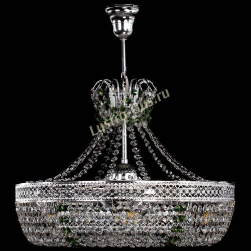 Люстра Венеция Кольцо с подвесом Зеленая в Пензе Гусь Хрустальный