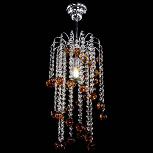 Люстра Зима каскад шар 30 чайная в Пензе Гусь Хрустальный