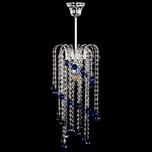 Люстра Зима каскад шар 30 синяя в Пензе Гусь Хрустальный