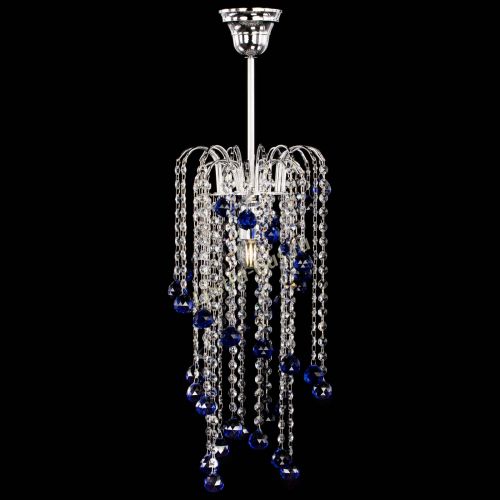Люстра Зима каскад шар 30 синяя в Пензе Гусь Хрустальный