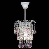 Люстра Зима журавлик розовая (белая патина) в Пензе