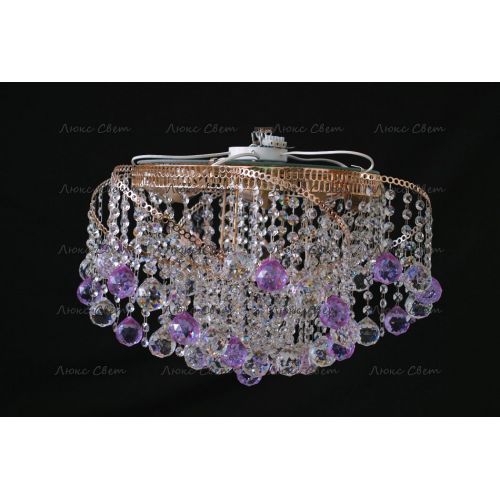 Люстра Космос шар 40 мм фиолетовая в Пензе Гусь Хрустальный