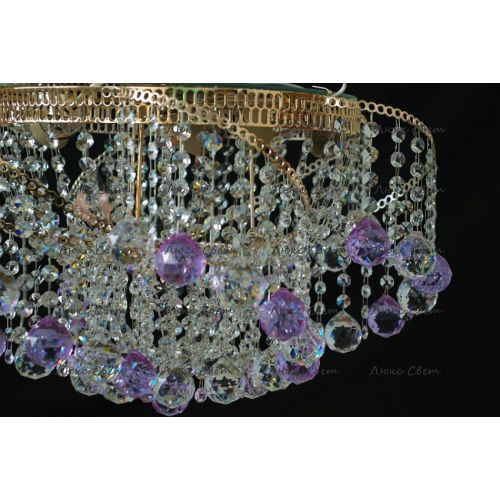 Люстра Космос шар 40 мм фиолетовая в Пензе Гусь Хрустальный