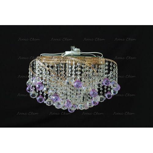 Люстра Космос шар 40 мм фиолетовая в Пензе Гусь Хрустальный