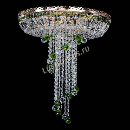 Люстра Диана №6 Шар 30 зеленая в Пензе Гусь Хрустальный