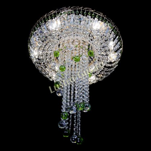 Люстра Диана №6 Шар 30 зеленая в Пензе Гусь Хрустальный